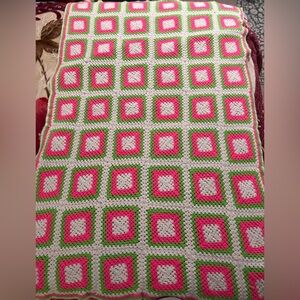 Vintage Handmade Afghan Throw Blanket